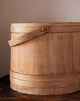 Vintage Wooden Bucket With Handle