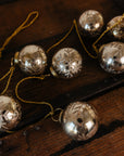 72in Mercury Glass Snowflake Ornament Garland