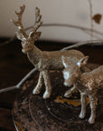 Glitter Deer Figurines