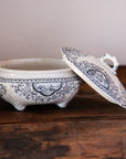 Vintage Ironstone Detailed Dish With Lid