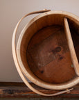 Vintage Wooden Bucket With Handle