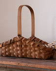 Vintage Wooden Gathering Basket