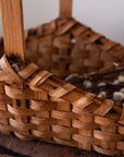 Vintage Wooden Gathering Basket