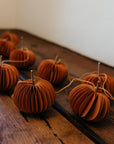 Honeycomb Pumpkin Thanksgiving Garland