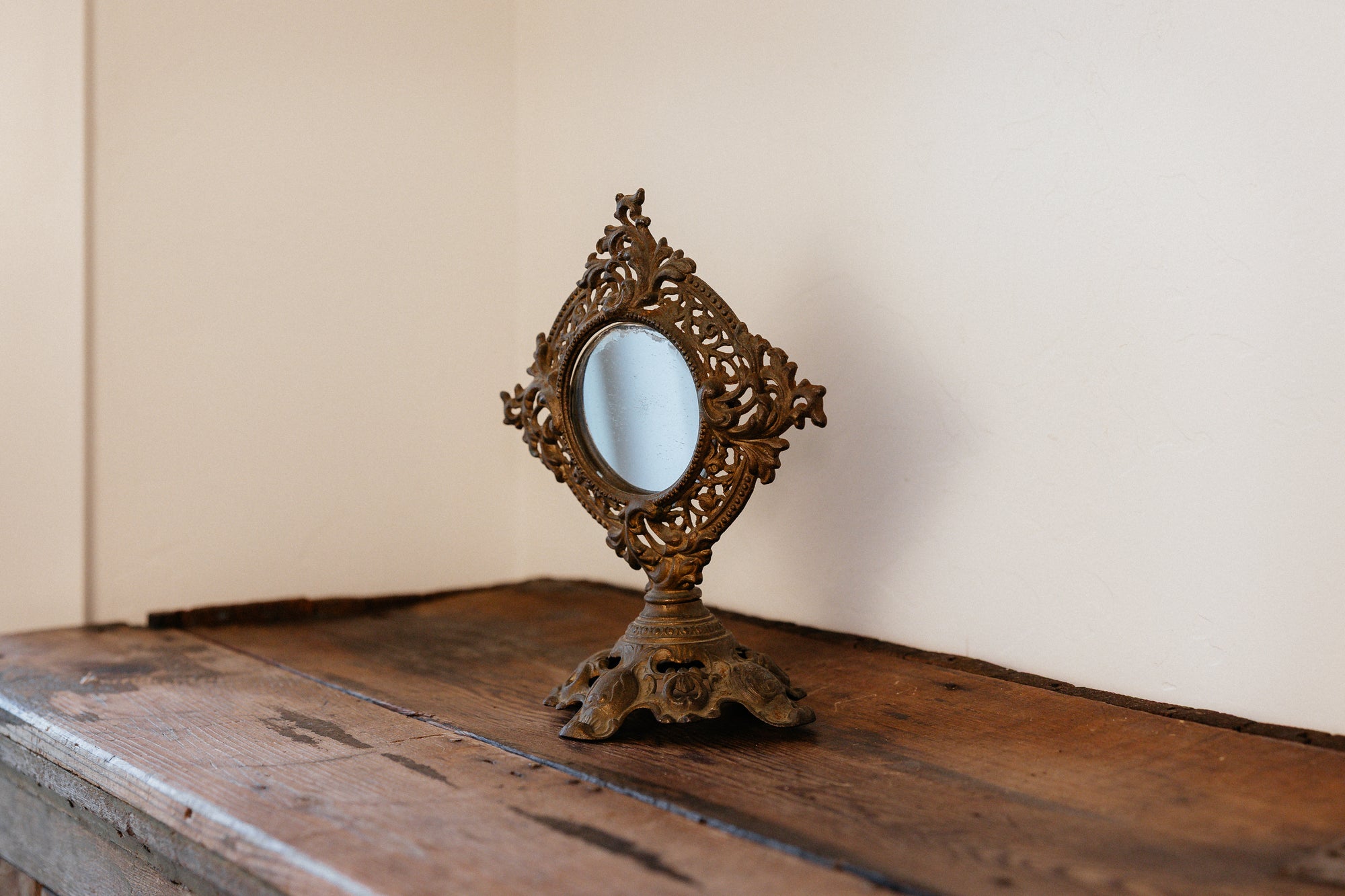 Vintage Metal Counter Mirror Farmhouse Provisions Vintage Metal Counter Mirror Farmhouse Provisions