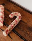 Oversized Christmas Bottle Brush Candy Canes