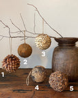 Give your home some Christmas cheer with nature inspired ornaments! Sold separately, 5 styles available. Holiday home decor and home styling services by At the Farmhouse.